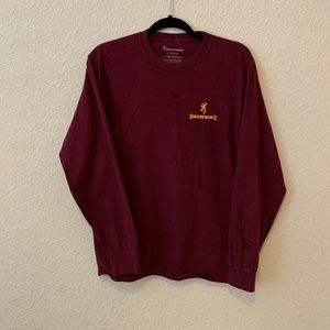 Long sleeve maroon shirt